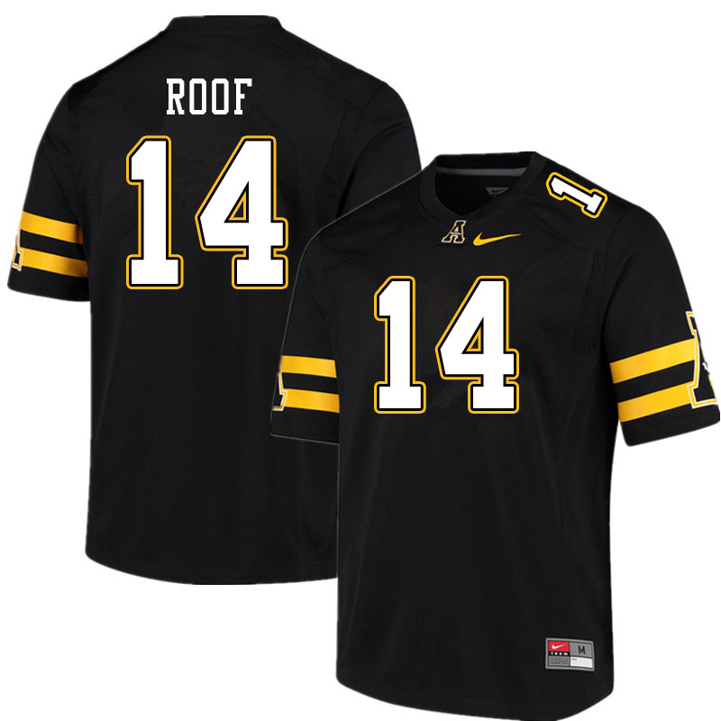 Men #14 T.D. Roof Appalachian State Mountaineers College Football Jerseys Sale-Black